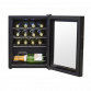 Baridi Black 16 Bottle Wine Fridge Cooler, 5-18°C Touch Controls & LED 430x560mm DH7