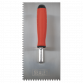 Stainless Steel 270mm Notch Trowel - Rubber Handle - 4mm T7804