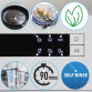 Baridi Compact Tabletop Dishwasher 6 Place Settings, 6 Programmes, Low Noise, 6.5L Cycle, Start Delay - White DH83