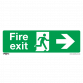 Safe Conditions Safety Sign - Fire Exit (Right) - Rigid Plastic SS24P1