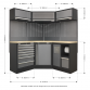 Superline PRO® 1.6m Corner Storage System - Wood Worktop APMSSTACK08W