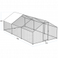 Dellonda 3 x 6 x 2m Walk-In Chicken Run, Galvanized Steel, Roof Cover, PVC Coated Chicken Wire DG280