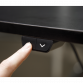Dellonda Black Electric Adjustable Office Standing Desk, Quiet & Fast 1200x600mm DH55