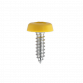 Numberplate Screw Plastic Enclosed Head 4.8 x 18mm Yellow Pack of 50 PTNP2