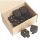 Black 13A heavy-Duty Plug Pack of 10 PL/13/3