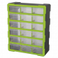 Cabinet Box 18 Drawer - Hi-Vis Green/Black APDC18HV