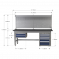 2.1m Complete Industrial Workstation & Cabinet Combo API2100COMB02