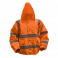 Hi-Vis Orange Jacket with Quilted Lining & Elasticated Waist - X-Large 802XLO