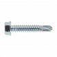 Self-Drilling Screw 6.3 x 38mm Hex Head Zinc Pack of 100 SDHX6338