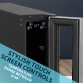 Baridi 7 Bottle 15cm Slim Wine Cooler with Digital Touch Screen Controls, Stainless Steel DH77