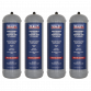 1.3kg Disposable Carbon Dioxide Gas Cylinder - Pack of 4 CO21KGD4