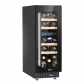 Baridi 17 Bottle Dual Zone Slim 30cm Wine Cooler, Touch Screen, Black DH204