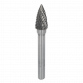 Tungsten Carbide Rotary Burr Arc Pointed Nose 10mm SDB03