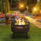 Dellonda Deluxe Firepit Fireplace Outdoor Patio Heater, Cooking Grill & Poker DG117