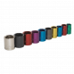 Multi-Coloured Socket Set 10pc 3/8"Sq Drive 6pt WallDrive® Metric AK285