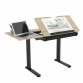 Dellonda Electric Standing Drafting Desk Ergonomic Drawing Sit/Stand Table 0-40° DH71