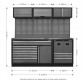 Modular Storage System Combo - Stainless Steel Worktop APMSSTACK14SS