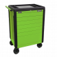 Rollcab 7 Drawer Push-To-Open Hi-Vis Green APPD7G