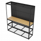 Heavy-Duty Modular Workbench with Racking & Pegboard 300kg Capacity Per Level 1820mm APMWB1