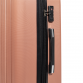 Dellonda 3-Piece Lightweight ABS Luggage Set with Integrated TSA Approved Combination Lock - Rose Gold - DL125 DL125