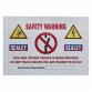 Hybrid/Electric Vehicle Warning Sign HYBRIDSIGN