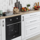 Baridi 60cm Built-In Five Function Fan Assisted Oven, 55L Capacity, Black DH124