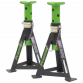 Axle Stands (Pair) 3 Tonne Capacity per Stand - Green AS3G