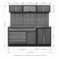 Superline PRO® 2.04m Storage System - Stainless Steel Worktop APMSSTACK11SS