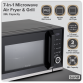 Baridi 7-in-1 Air Fryer Microwave & Grill, 28L Capacity - Black DH277