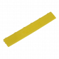 Polypropylene Floor Tile Edge 400 x 60mm Yellow Female - Pack of 6 FT3EYF