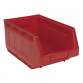 Plastic Storage Bin 210 x 355 x 165mm - Red Pack of 12 TPS412R