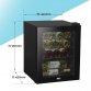 Baridi Black 16 Bottle Wine Fridge Cooler, 5-18°C Touch Controls & LED 430x560mm DH7