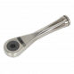 Bit Driver Ratchet Micro 1/4"Hex Stainless Steel AK6962