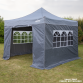 Dellonda Premium Side Walls/Doors/Windows for Gazebo/Marquee, Fits 2 x 2m Models - Grey DG145