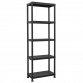 Plastic Racking Unit with 5 Shelves 25kg Capacity Per Level APPR5