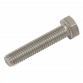 Stainless Steel Hex Head Set Screw DIN 933 - M5 X 25 A2 - Pack of 50 S525