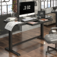 Dellonda Black Electric Adjustable Standing Desk with USB & Drawer, 1200 x 600mm DH53