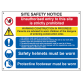 Composite Site Safety Notice - FMX 800 x 600mm SCA4550