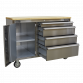 Mobile Stainless Steel Tool Cabinet 4 Drawer AP4804SS