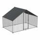 Dellonda 3 x 2 x 2m Walk-In Chicken Run, Galvanized Steel, Roof Cover, PVC Coated Chicken Wire DG278