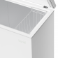 Baridi Freestanding Chest Freezer, 199L Capacity, Garages and Outbuilding Safe, -12 to -24°C Adjustable Thermostat with Refrigeration Mode, White DH111