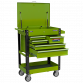 Heavy-Duty Mobile Tool & Parts Trolley with 5 Drawers and Lockable Top- Hi-Vis Green AP890MHV
