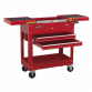 Mobile Tool & Parts Trolley - Red AP705M