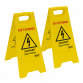 Hybrid/EV Floor Warning Signs - Pack of 2 EV19