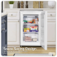 Baridi 55cm Undercounter Freezer with Adjustable Thermostat 85L - White DH250