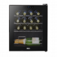 Baridi Black 16 Bottle Wine Fridge Cooler, 5-18°C Touch Controls & LED 430x560mm DH7