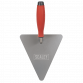 Stainless Steel Triangular Brick Trowel - Rubber Handle 180mm T1205