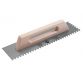 Notched Steel Trowel Wooden Handle 19in RUB75962