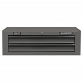 Mid-Box 2 Drawer with Ball-Bearing Slides - Grey/Black AP26029TG