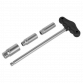 T-Bar & Rubber Insert Spark Plug Socket Set 4pc 3/8"Sq Drive AK6550